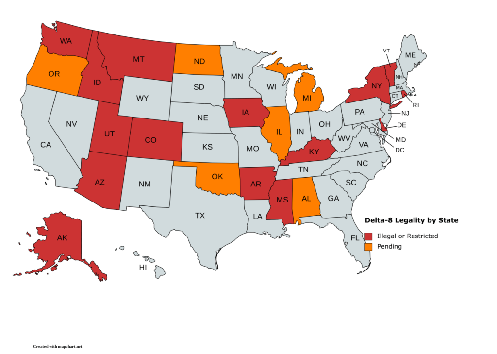 THE LAWS AROUND DELTA 8 THC A STATEBYSTATE GUIDE TO LEGALITY Just